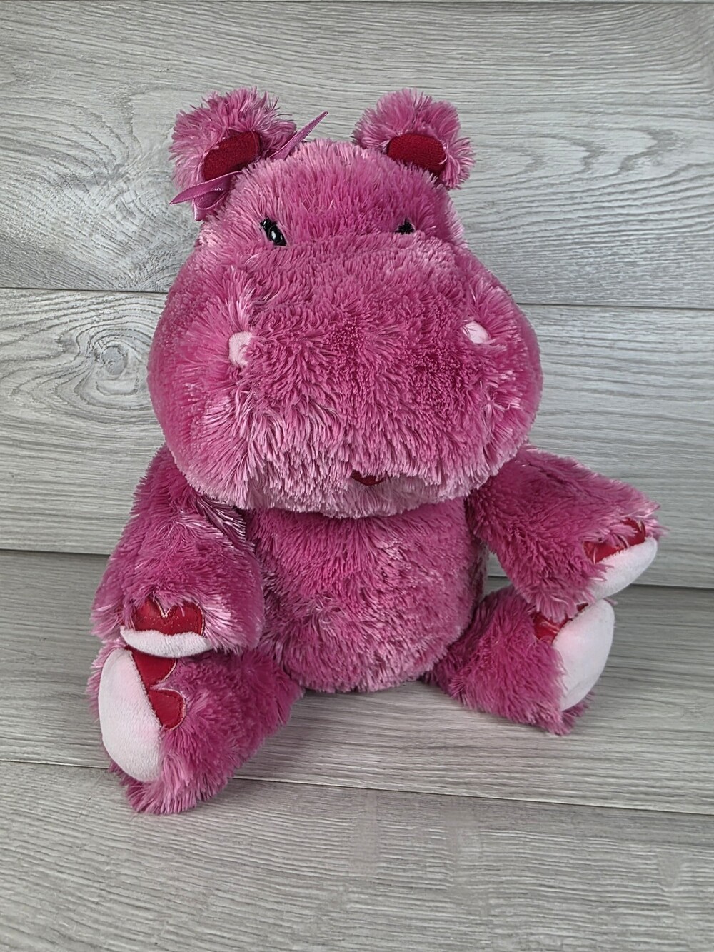 Hallmark Plush Hippopotamus Pink Stuffed Animal w Tag WORKS SU14